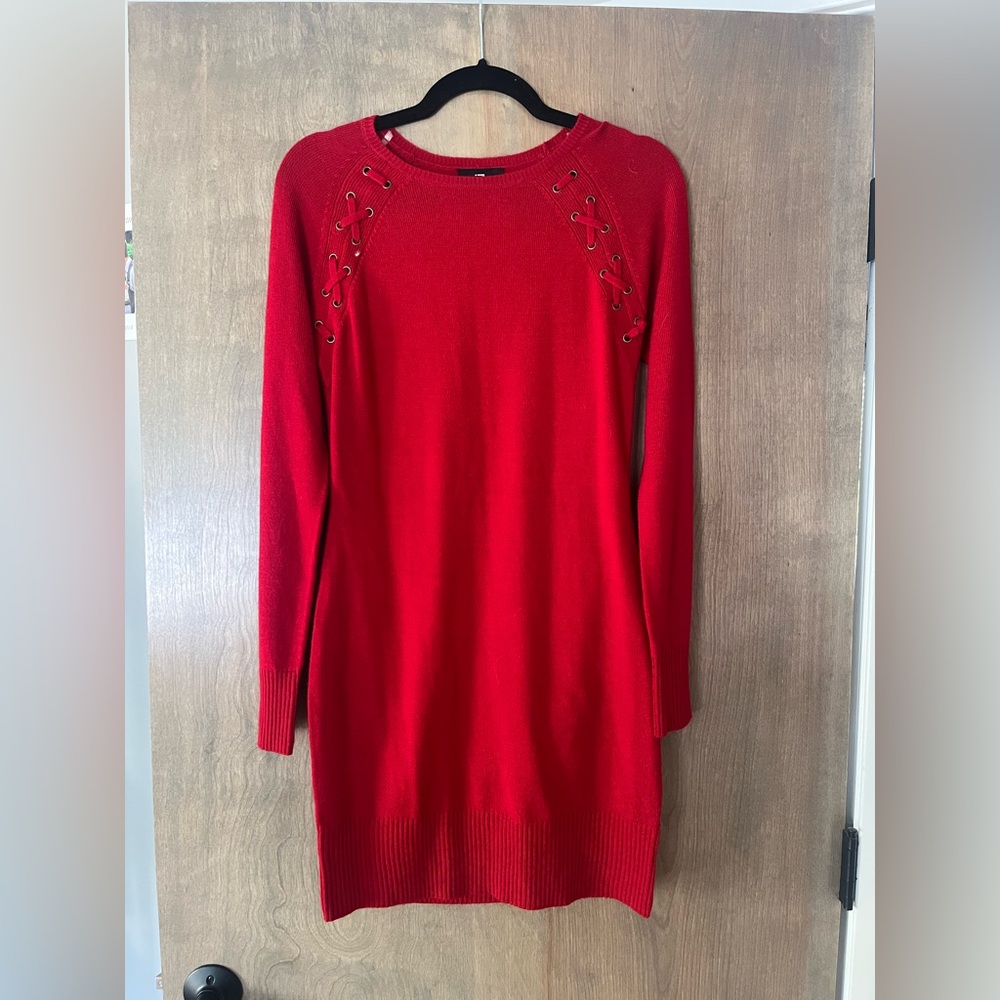 NWOT Beautiful Red Sweater Dress Size Medium